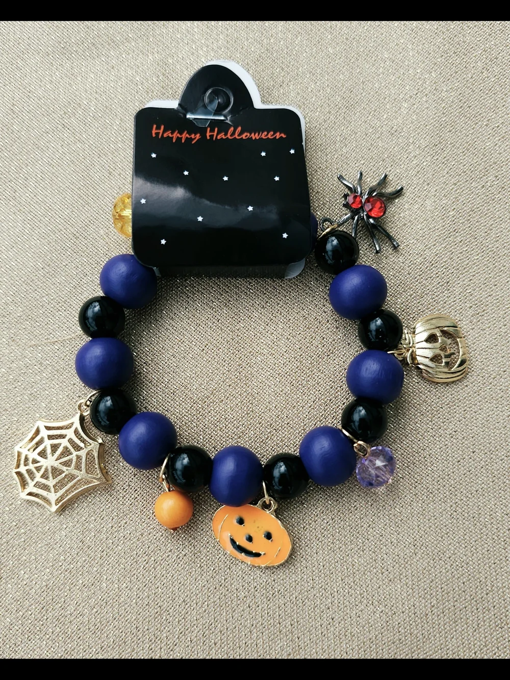 NWT Halloween Beaded Charm Bracelet – Pick Your Color!